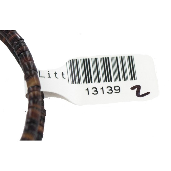 Certified Authentic Navajo Natural Turquoise Heishi Tigers Eye Native American Adjustable Wrap Bracelet 13139-2