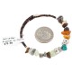 Navajo Certified Authentic Natural Turquoise Heishi Multicolor Native American Adjustable Wrap Bracelet 13139-8 Navajo Certified Authentic Natural Turquoise Heishi Multicolor Native American Adjustable Wrap Bracelet 13139-8