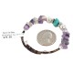 Navajo Certified Authentic Natural Turquoise Heishi Amethyst Native American Adjustable Wrap Bracelet 13139-11 Navajo Certified Authentic Natural Turquoise Heishi Amethyst Native American Adjustable Wrap Bracelet 13139-11