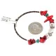Navajo Natural Turquoise Heishi Coral Native American Adjustable Wrap Bracelet 13139-10 Navajo Natural Turquoise Heishi Coral Native American Adjustable Wrap Bracelet 13139-10