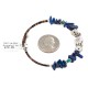 Navajo Certified Authentic Natural Turquoise Heishi Lapis Lazuli Native American Adjustable Wrap Bracelet 13139-9
