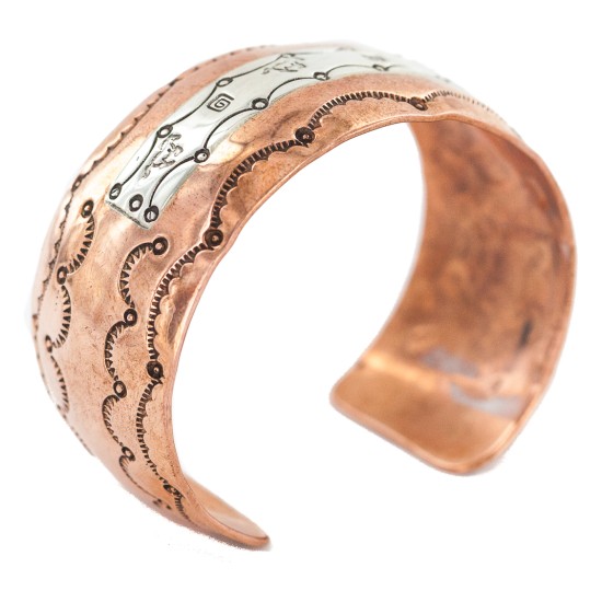 Certified Authentic .925 Sterling Silver Horse Handmade Navajo Native American Pure Copper Bracelet 12783-3 Certified Authentic .925 Sterling Silver Horse Handmade Navajo Native American Pure Copper Bracelet 12783-3