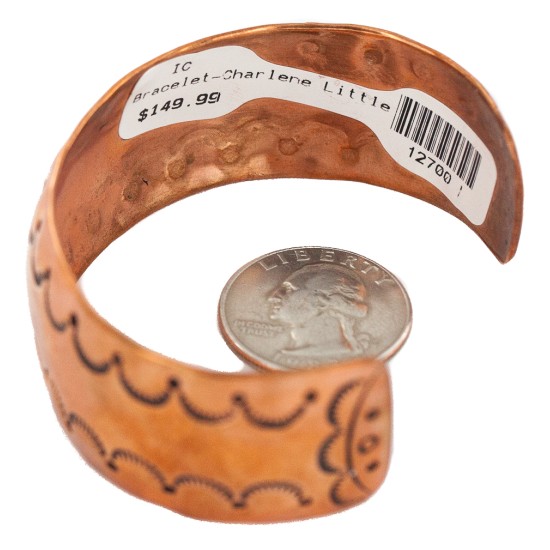Certified Authentic Navajo Handmade Native American Pure Copper Bracelet 12700-1 Certified Authentic Navajo Handmade Native American Pure Copper Bracelet 12700-1