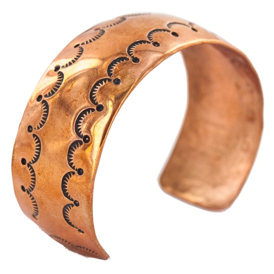 Certified Authentic Navajo Handmade Native American Pure Copper Bracelet 12700-1 Certified Authentic Navajo Handmade Native American Pure Copper Bracelet 12700-1