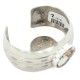 Handmade Certified Authentic Navajo Natural White Buffalo Native American Nickel Bracelet 13137-20