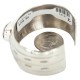 Handmade Certified Authentic Navajo Natural White Buffalo Native American Nickel Bracelet 13137-20