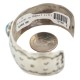 Certified Authentic Navajo Handmade Kokopelli Natural Turquoise Native American Nickel Bracelet 12784-8