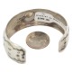 Certified Authentic Navajo Handmade Kokopelli Natural Turquoise Native American Nickel Bracelet 12784-8
