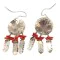 Handmade .925 Sterling Silver Navajo Dream Catcher Coral Native American Dangle Earrings 17571 Handmade .925 Sterling Silver Navajo Dream Catcher Coral Native American Dangle Earrings 17571