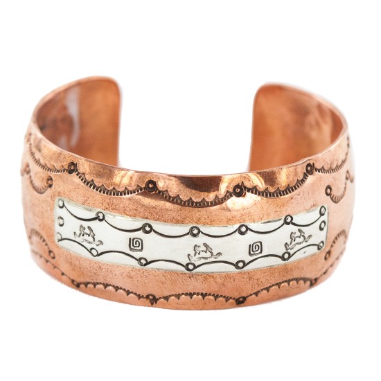 Certified Authentic .925 Sterling Silver Horse Handmade Navajo Native American Pure Copper Bracelet 12783-3 Certified Authentic .925 Sterling Silver Horse Handmade Navajo Native American Pure Copper Bracelet 12783-3