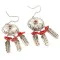 Handmade .925 Sterling Silver Navajo Dream Catcher Coral Native American Dangle Earrings 17571 Handmade .925 Sterling Silver Navajo Dream Catcher Coral Native American Dangle Earrings 17571