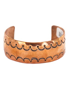 Certified Authentic Navajo Handmade Native American Pure Copper Bracelet 12700-1 Certified Authentic Navajo Handmade Native American Pure Copper Bracelet 12700-1
