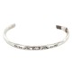 Handmade Bear Feather Certified Authentic Navajo .925 Sterling Silver Native American Baby Bracelet 12618
