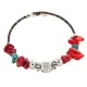 Navajo Natural Turquoise Heishi Coral Native American Adjustable Wrap Bracelet 13139-10 Navajo Natural Turquoise Heishi Coral Native American Adjustable Wrap Bracelet 13139-10
