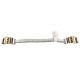 Wave 12kt Gold Filled and .925 Sterling Silver Handmade Certified Authentic Navajo Natural Native American Watchband 11120-1