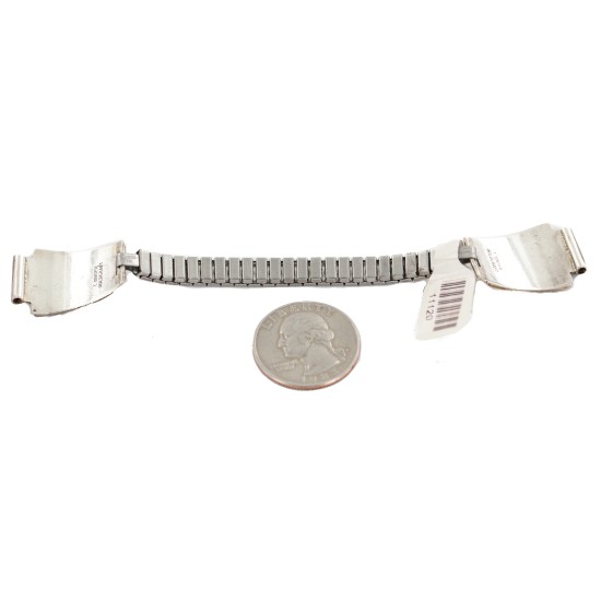 Wave 12kt Gold Filled and .925 Sterling Silver Handmade Certified Authentic Navajo Natural Native American Watchband 11120
