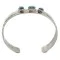 Handmade Navajo Natural Turquoise Native American Nickel Bracelet 13141-9