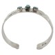 Handmade Certified Authentic Navajo Natural Turquoise Native American Nickel Bracelet 13141-10