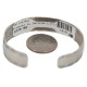 Handmade Certified Authentic Navajo Natural Turquoise Native American Nickel Bracelet 13141-10