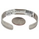 Handmade Navajo Certified Authentic Natural Turquoise Native American Nickel Bracelet 13141-8