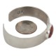Certified Authentic Navajo Handmade Navajo Natural Red Jasper Native American Nickel Bracelet 13148