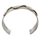 Certified Authentic Maze Handmade Navajo Native American Brass Nickel Bracelet 13142-1