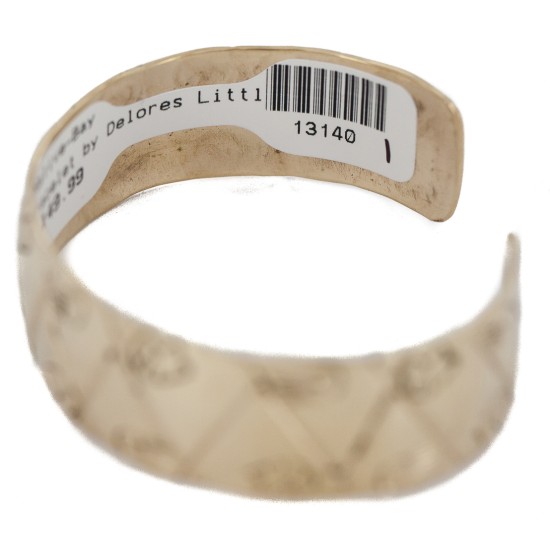 Certified Authentic Bear Handmade Navajo Native American Brass Bracelet 13140-1