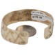 Certified Authentic Bear Handmade Navajo Native American Brass Bracelet 13140-1