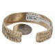Certified Authentic Handmade Navajo Native American Brass Bracelet 13143-2 Certified Authentic Handmade Navajo Native American Brass Bracelet 13143-2