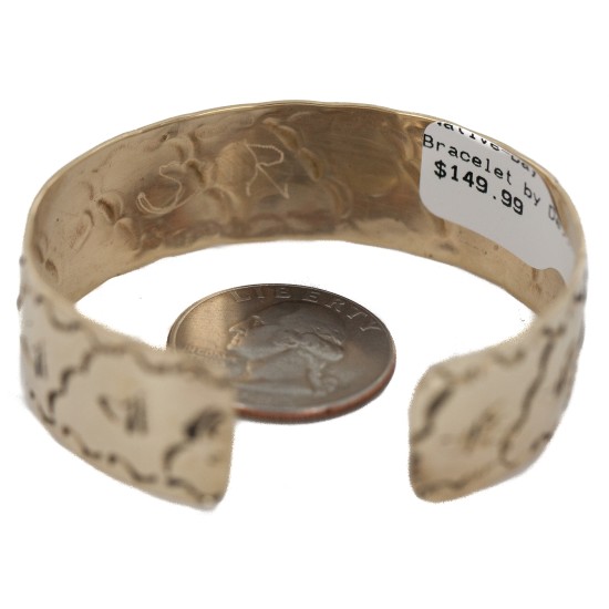 Certified Authentic Bear Paw Handmade Navajo Native American Brass Bracelet 13140-3 Certified Authentic Bear Paw Handmade Navajo Native American Brass Bracelet 13140-3
