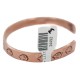 Certified Authentic Bear Handmade Navajo Native American Pure Copper Bracelet 24492-3