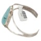 Handmade Certified Authentic .925 Sterling Silver Navajo Natural Turquoise Native American Bracelet 13147