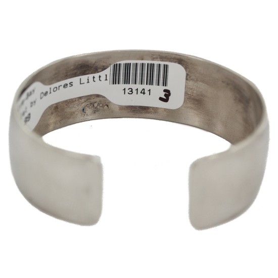Certified Authentic Handmade Navajo Navajo Natural Lapis Native American Nickel Bracelet 13141-3