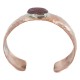 Certified Authentic Navajo Hammered Handmade Navajo Natural Charoite Native American Pure Copper Bracelet 13142-3
