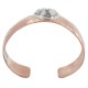 Certified Authentic Navajo Hammered Handmade Navajo White Howlite Native American Pure Copper Bracelet 13142-5