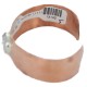 Certified Authentic Navajo Hammered Handmade Navajo White Howlite Native American Pure Copper Bracelet 13142-5
