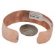 Certified Authentic Navajo Hammered Handmade Navajo White Howlite Native American Pure Copper Bracelet 13142-5