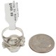 Handmade Certified Authentic Navajo .925 Sterling Silver White Howlite Native American Ring 18243