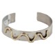 Certified Authentic Handmade Navajo Native American Brass Nickel Bracelet 13140-4