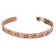 Certified Authentic Horny Toad Handmade Navajo Native American Pure Copper Bracelet 24492-2