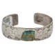 Certified Authentic Navajo Mountain Handmade Natural Navajo Turquoise Native American Nickel Bracelet 13141-5