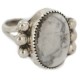 Handmade Certified Authentic Navajo .925 Sterling Silver White Howlite Native American Ring 18243