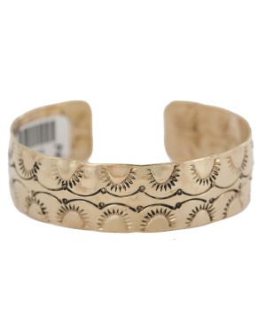 Handmade Certified Authentic Navajo Native American Brass Bracelet 13140-2