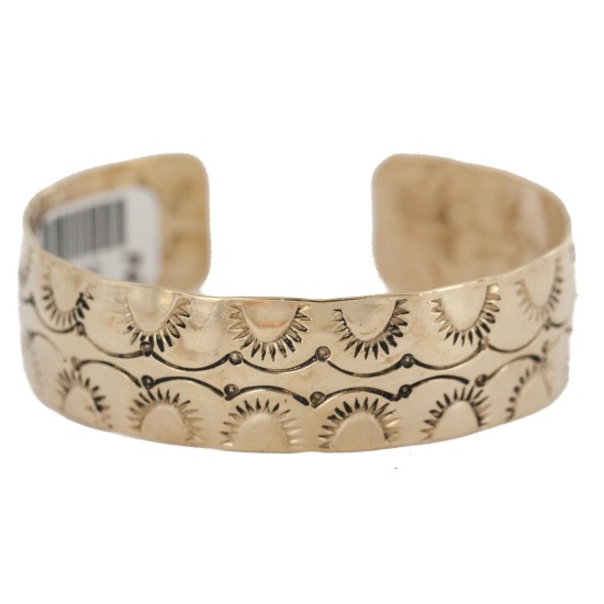 Handmade Certified Authentic Navajo Native American Brass Bracelet 13140-2 Handmade Certified Authentic Navajo Native American Brass Bracelet 13140-2