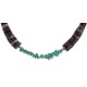 Navajo .925 Sterling Silver Certified Authentic Natural Turquoise Graduated Heishi Native American Necklace 750202-2
