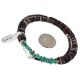 Navajo .925 Sterling Silver Certified Authentic Natural Turquoise Graduated Heishi Native American Necklace 750202-2