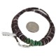 Navajo .925 Sterling Silver Certified Authentic Natural Turquoise Graduated Heishi Native American Necklace 18240-1