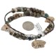 Carved Fetish Bear .925 Sterling Silver Hooks Certified Authentic Navajo Natural Turquoise and Jasper Native American Set 18234-1-18238