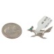 Certified Authentic Handmade Road Runner Navajo .925 Sterling Silver Natural Turquoise Native American Pin  192-10