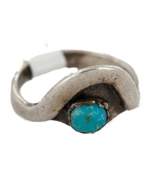 Handmade Certified Authentic Navajo .925 Sterling Silver Natural Turquoise Native American Ring 193-1 Handmade Certified Authentic Navajo .925 Sterling Silver Natural Turquoise Native American Ring 193-1